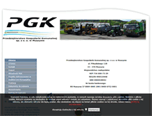 Tablet Screenshot of pgk.muszyna.pl
